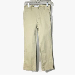 Old Navy khaki straight built in flex boys pant - size 12 - Pre-owned
